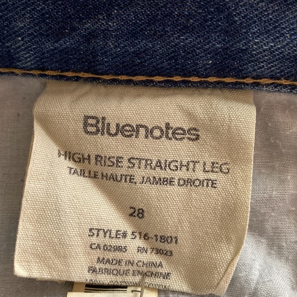 Bluenotes straight fit high rise festival distressed raw hem jeans - Picture 6 of 13